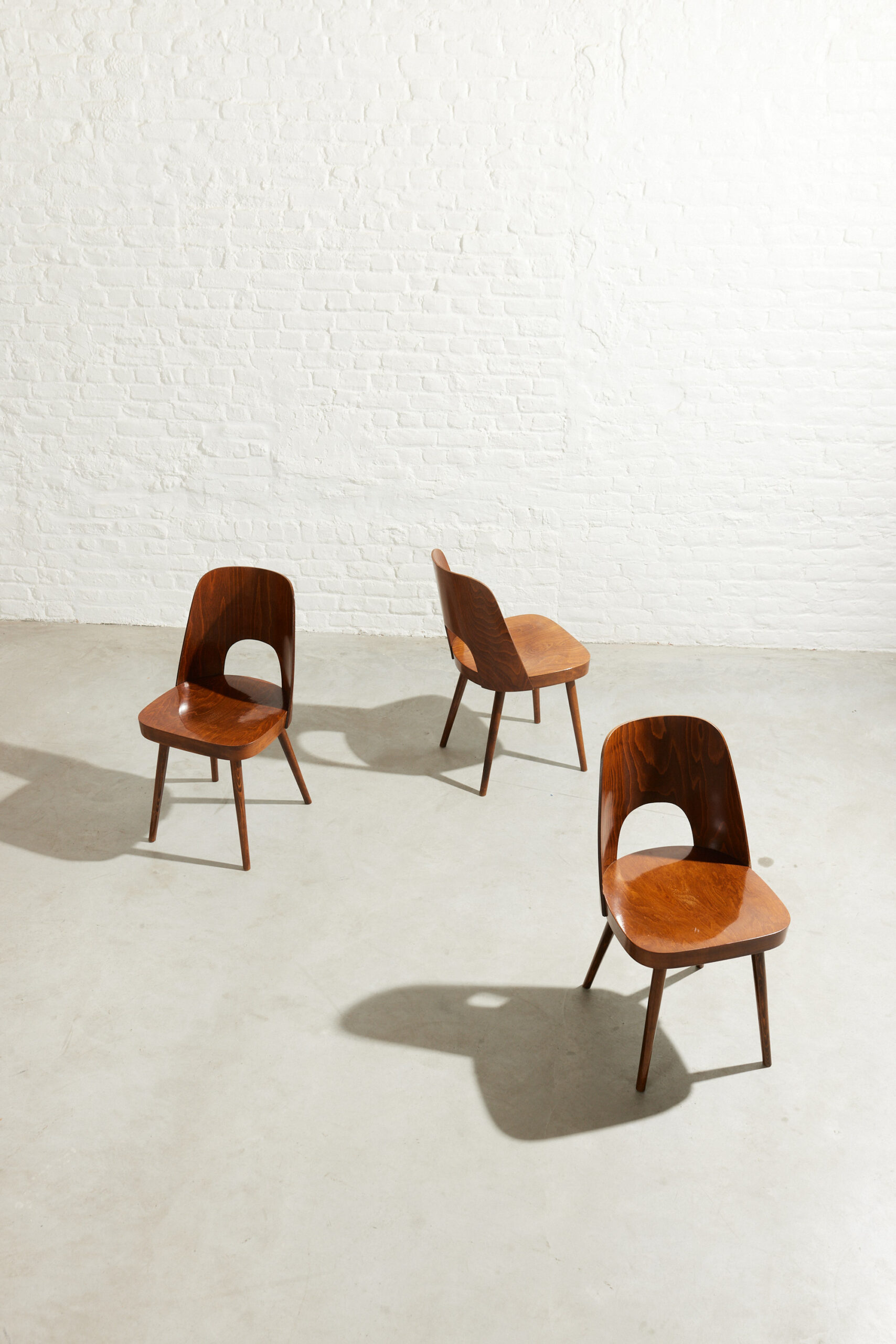 Set of 3 "No. 515" dining chairs by Oswald Haerdtl