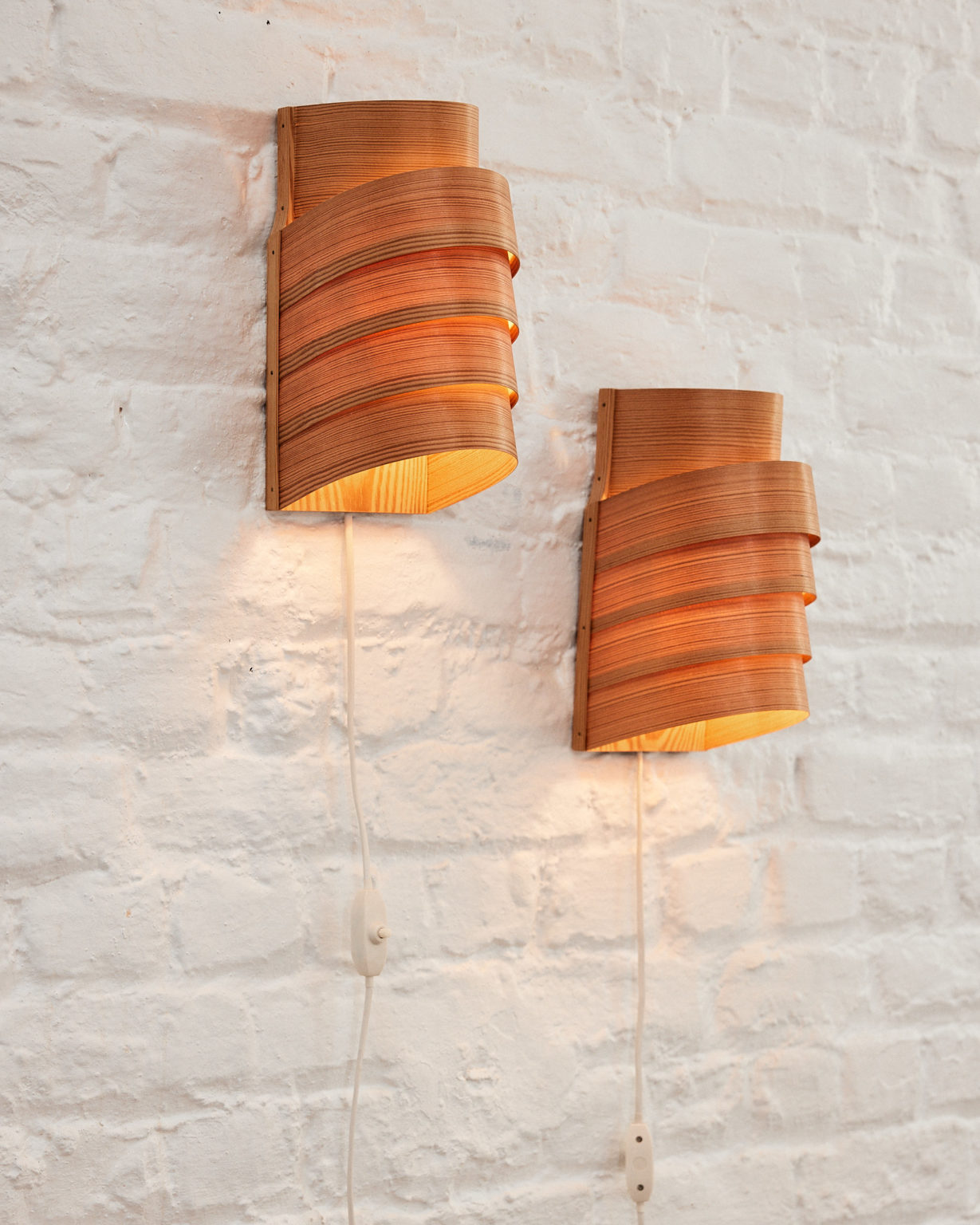Pine Wall Lamps by Hans Agne Jakobson